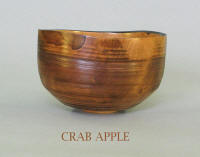 Crab apple wooden bowl