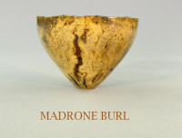 Madrone burl wooden bowl