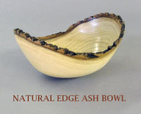 Natural edge ash bowl