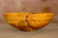 Wood turned Aspen Bowl