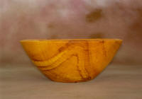Decorative wooden aspen bowl