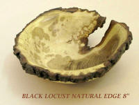 Wood turner black locust decorative bowl